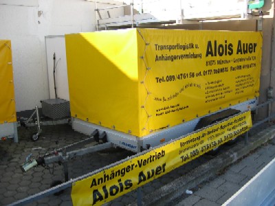 Tandemachse Tieflader gebremst, M-AA 9856